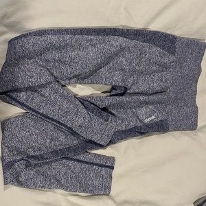 GYMSHARK blue seamless leggings, size XS